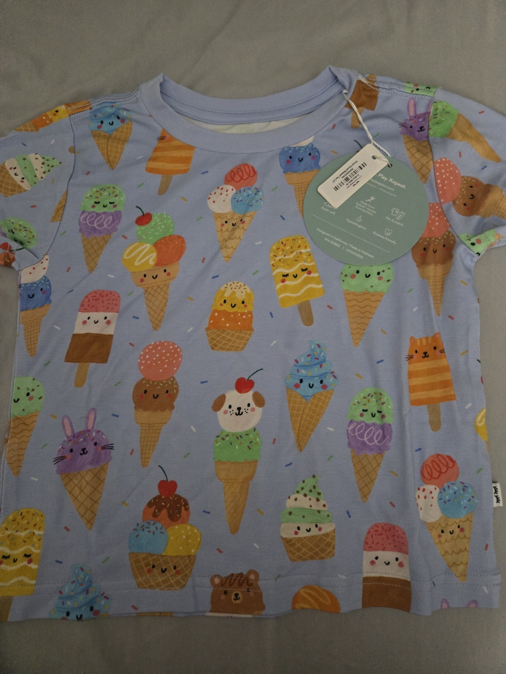 Little Sleepies Scoop Squad Kids Tee